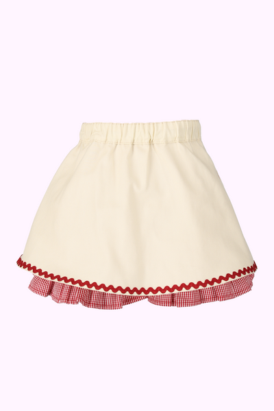 チェリーギンガムフリルパンツ付きスカート（Toddler）